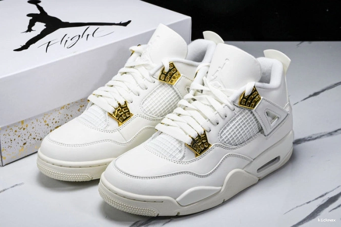 Rep MAX AQ9129-170 Jordan Retro Gold Metallic 4 0725